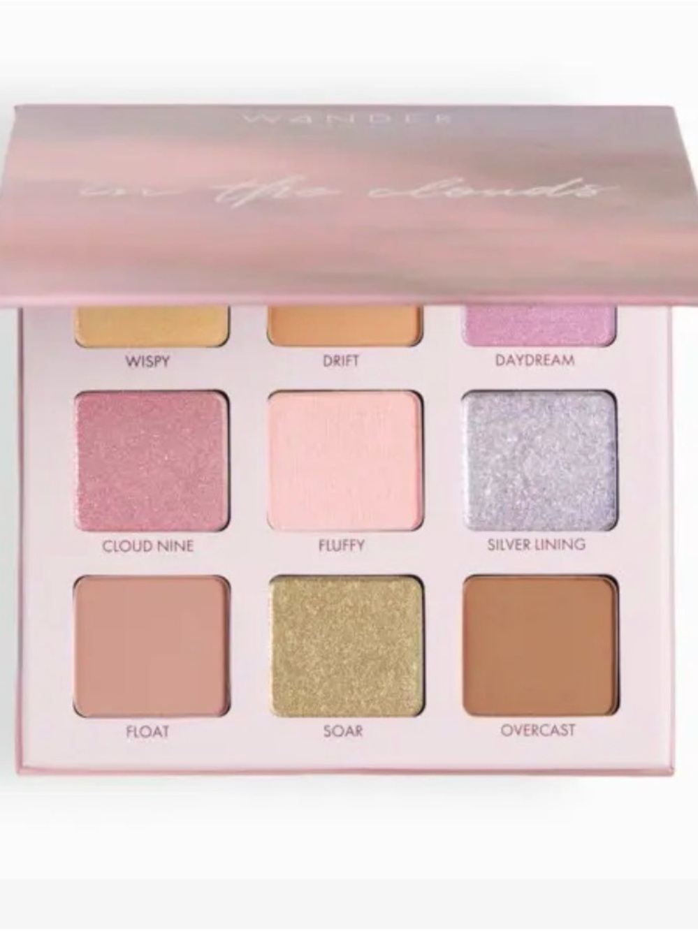 Wander Beauty In the Clouds Eyeshadow Palette - Pink, Gold & Silver Tones - New